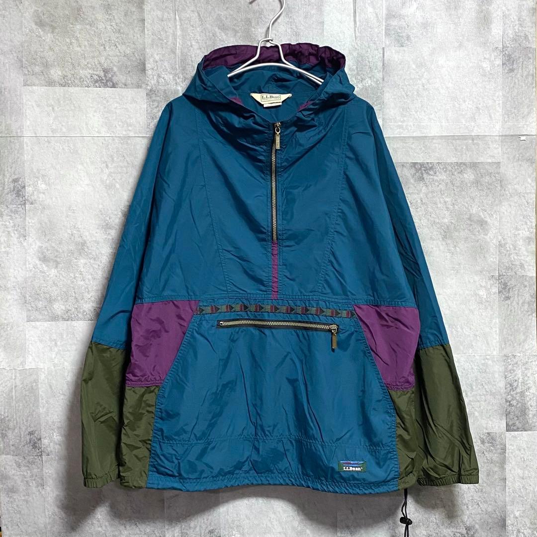 80s USA製 LL Bean アノラックパーカー チロリアンパーカー L