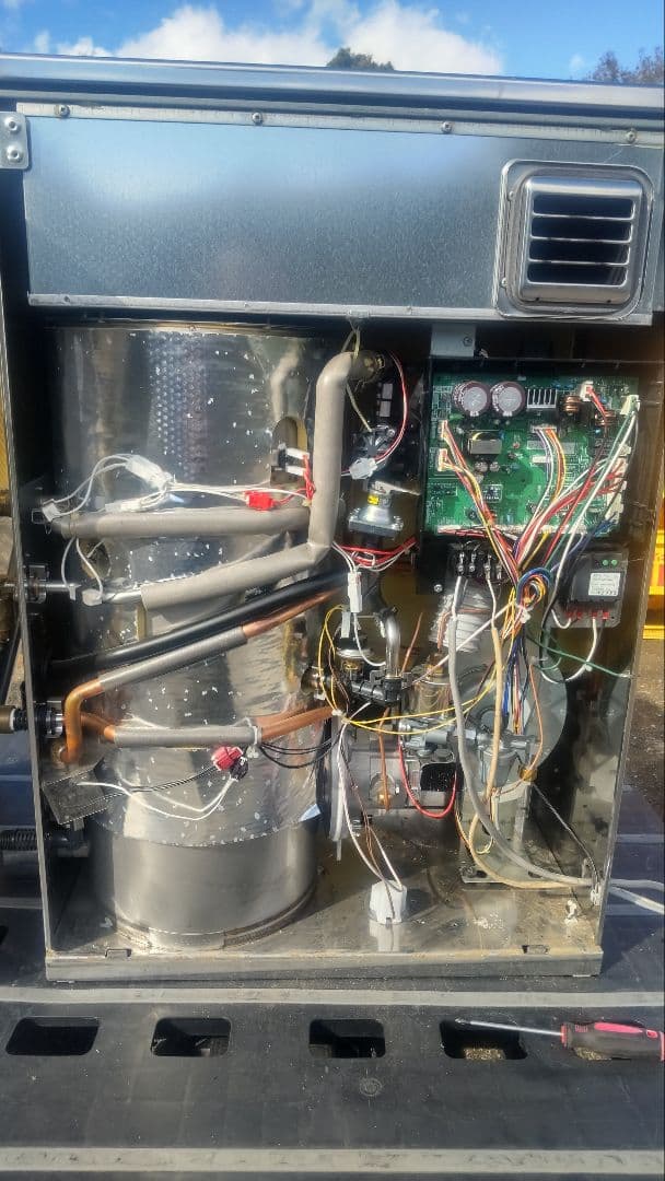 石油給湯器 長府 KIBF-4567SAGH リモコン２台 追い焚き 高圧力型