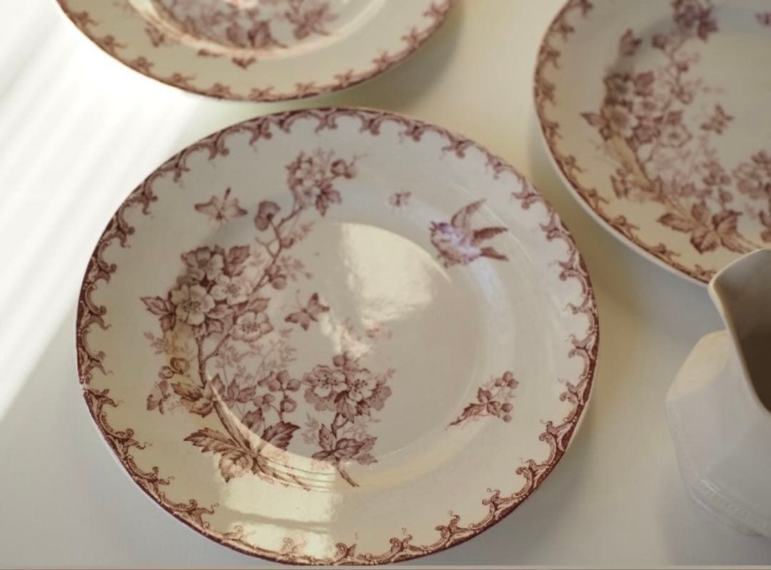 【希少】サンタマン/AUBEPINE サンザシと小鳥のプレート