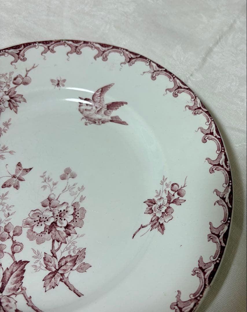 【希少】サンタマン/AUBEPINE サンザシと小鳥のプレート