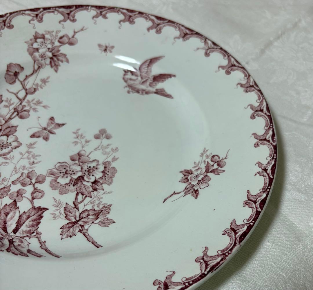 【希少】サンタマン/AUBEPINE サンザシと小鳥のプレート