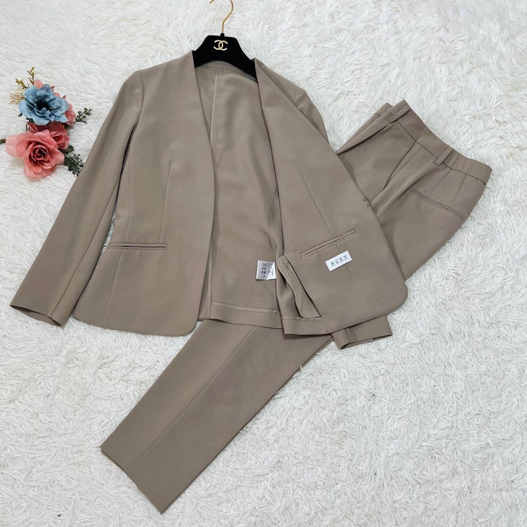 美品✨ プラステ2WAYライトストレッチカラーレスジャケットパンツセットアップS