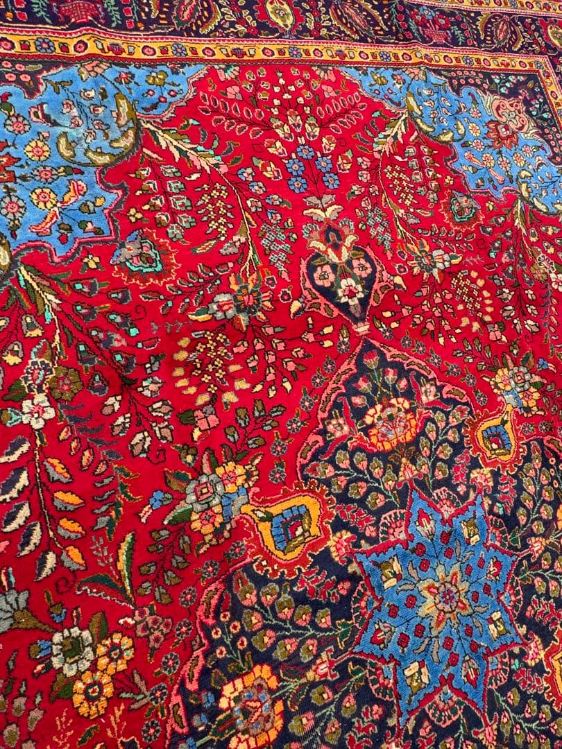 ペルシャ 手織り タブリーズ 絨毯