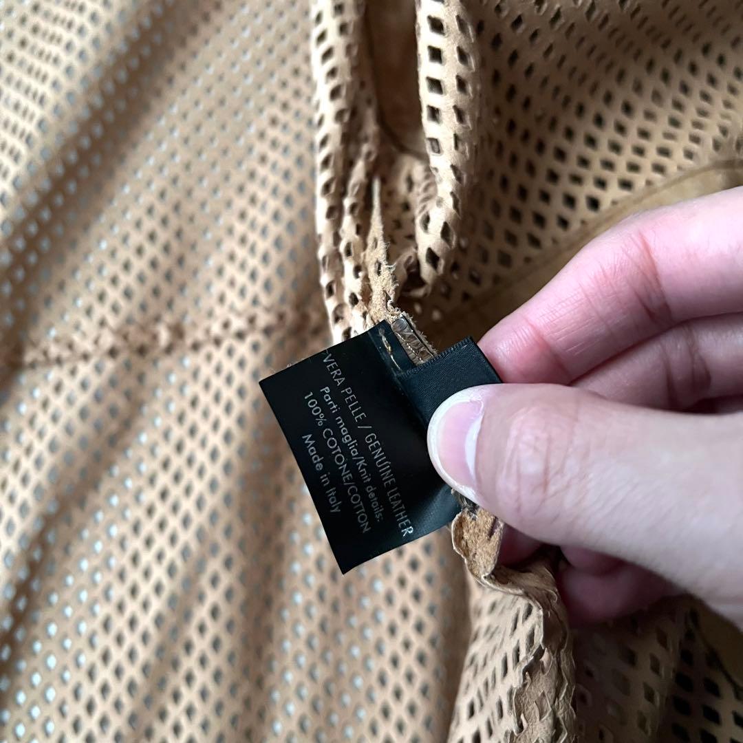 Alexander McQUEEN レザージャケット メッシュ パーカーパイソン