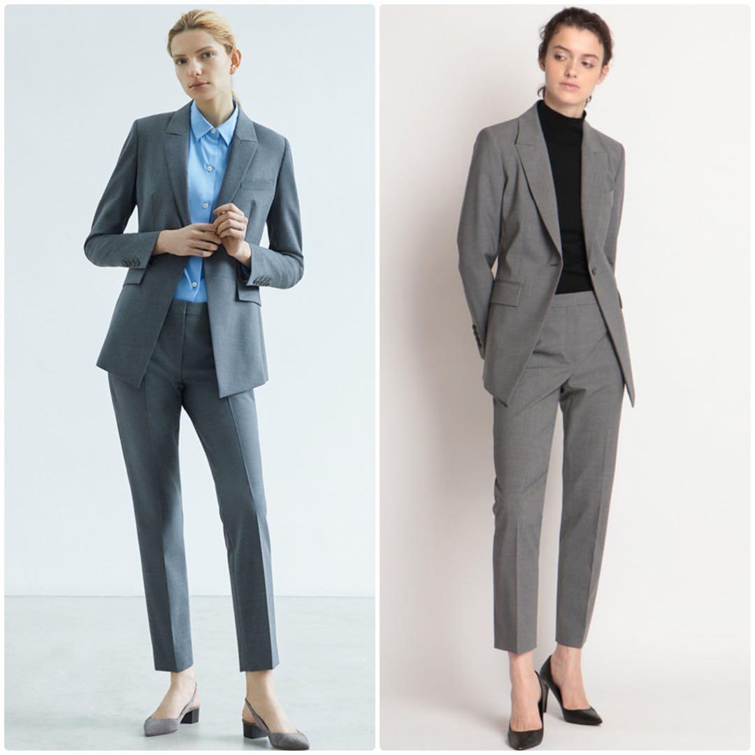 theory traceable ハウンドトゥース　千鳥格子パンツスーツ