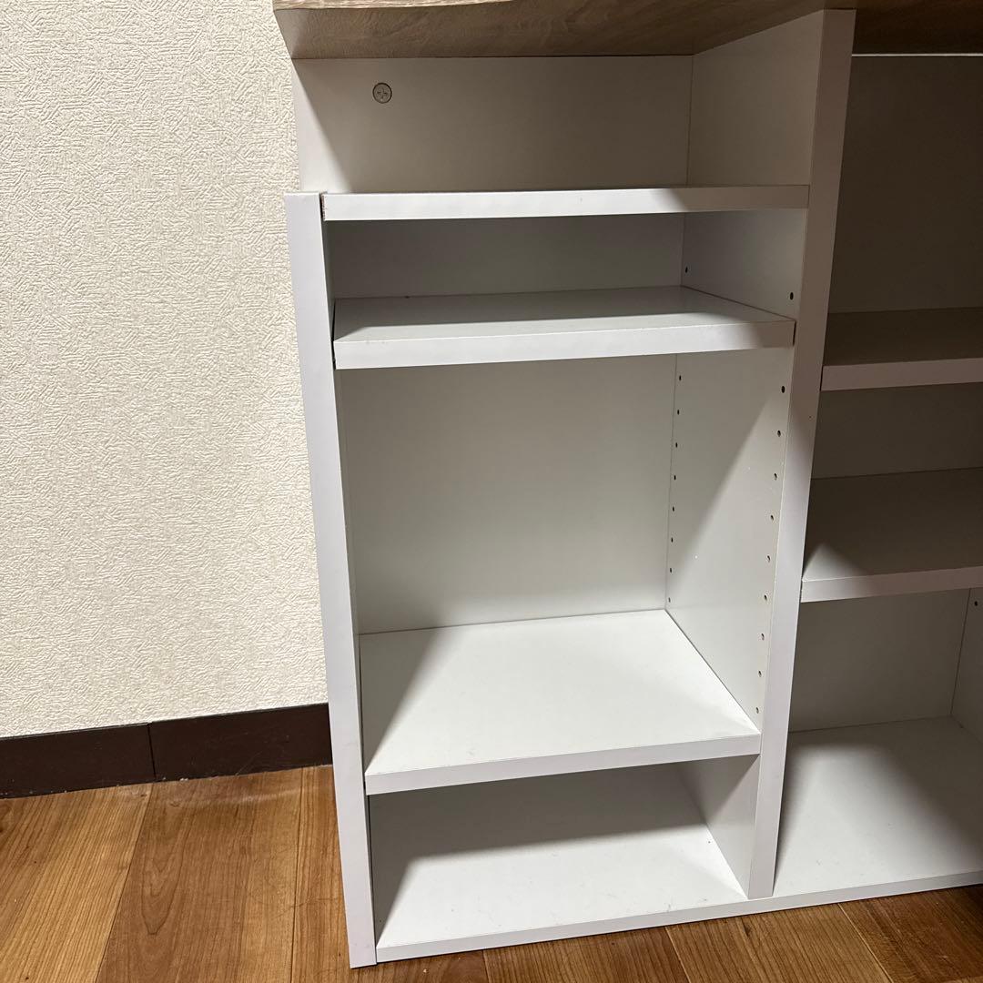 ナチュラルウッド L字型パソコンデスク