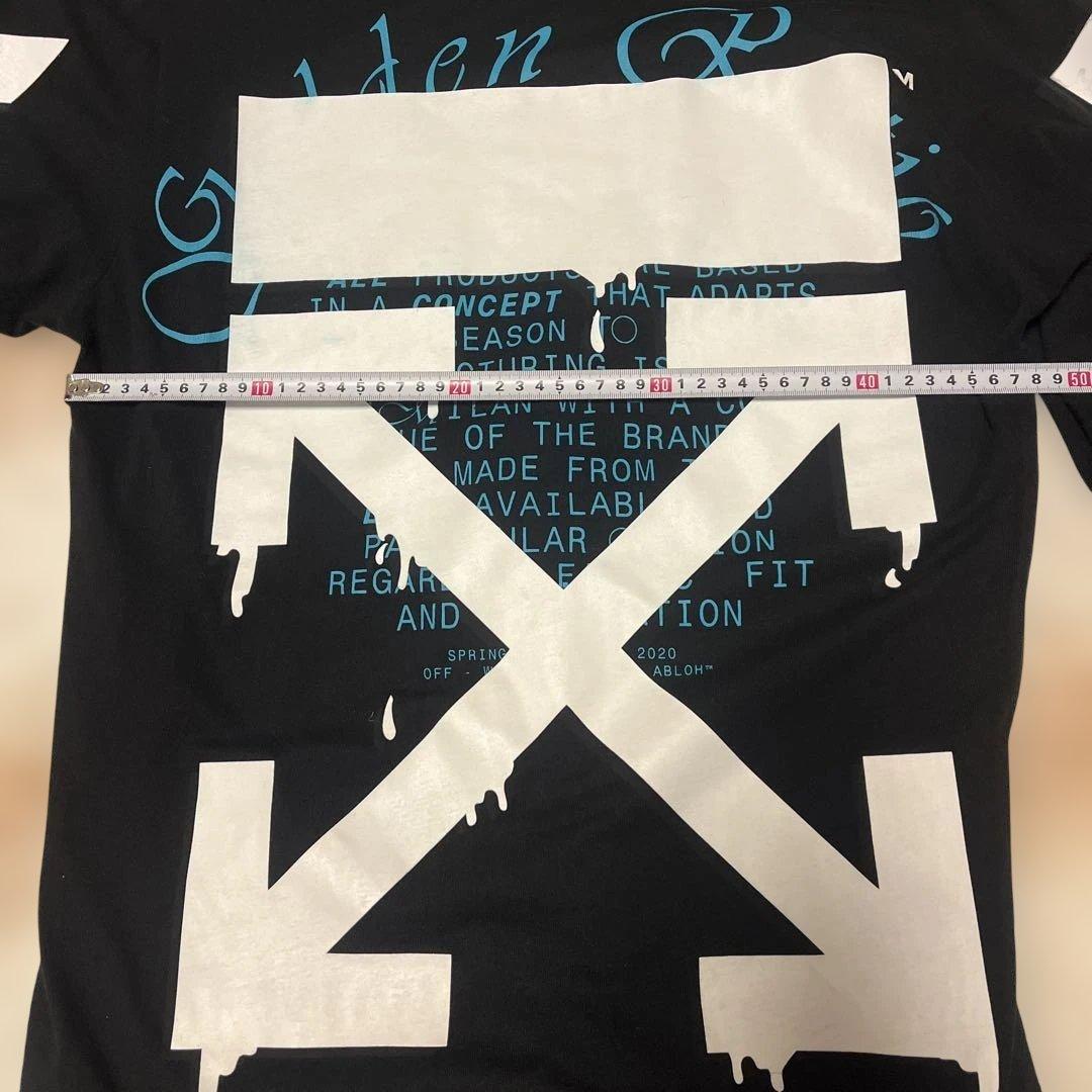 ら*ぃ様 OFF-WHITEグラフィックデザイン長袖カットソー ブラック❣️美品