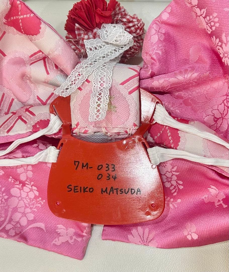 【水色】七五三 松田聖子　着物　7歳　帯帯揚げ他和装小物一式