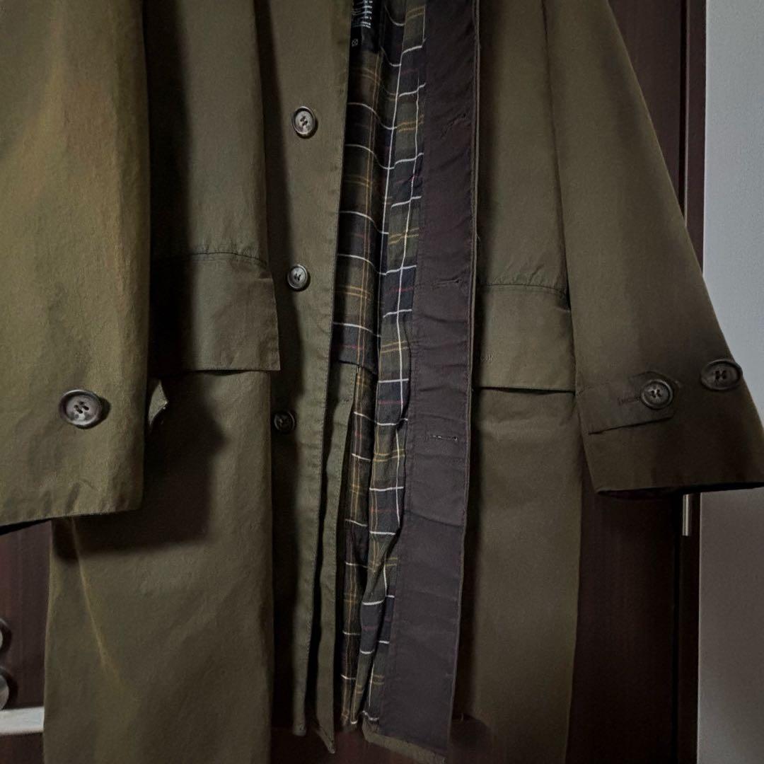 最終値下げ　Barbour オイルドコットン　ロングコート