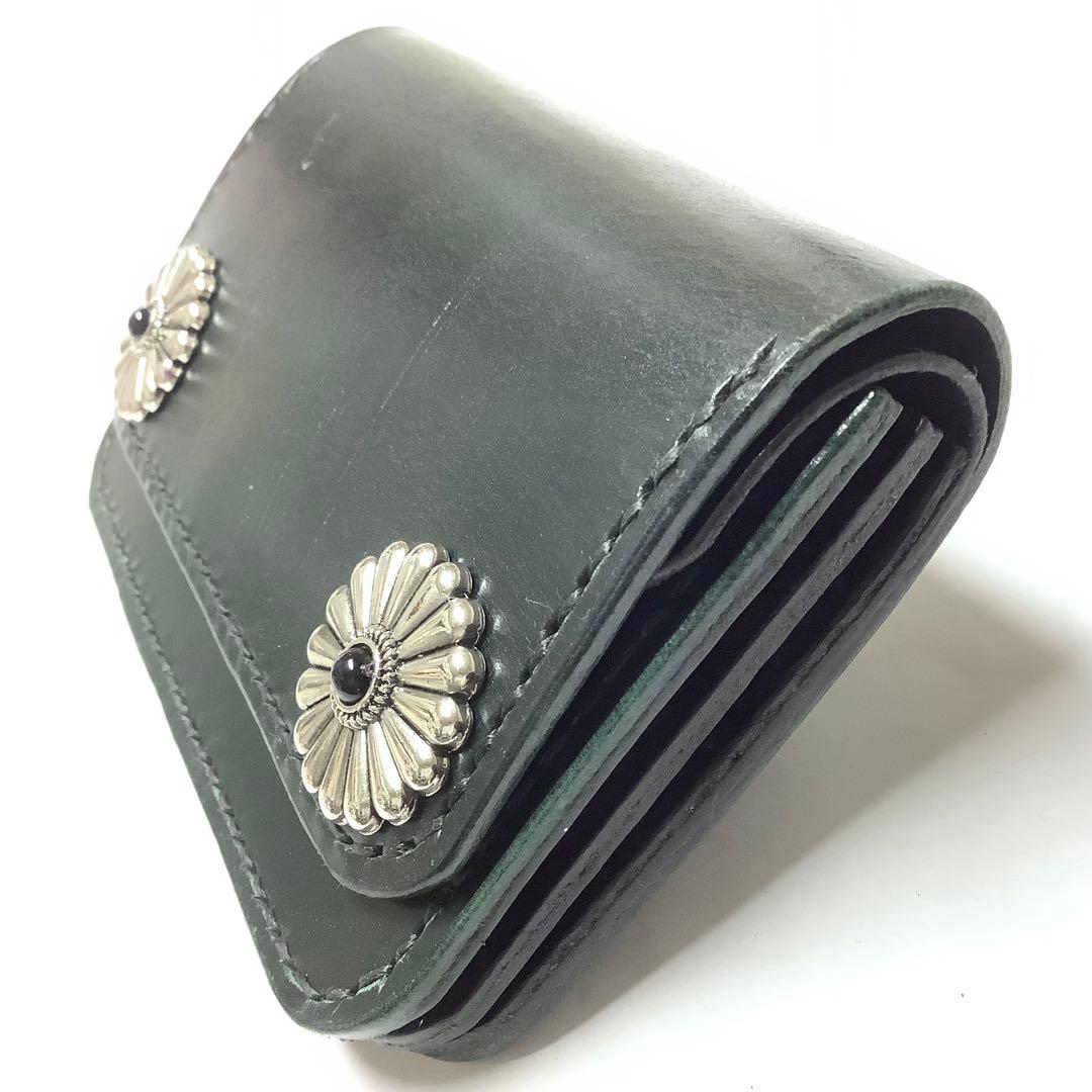 ハンドメイド 牛革 ブライドルレザー × 姫路レザー ミドルトラッカーウォレット