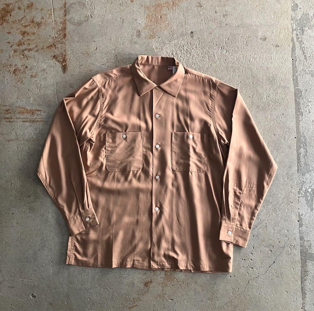 新品 A.R.P. ギャバナロ オープンカラーシャツ レーヨンループカラーシャツ