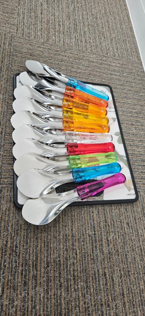 CARPIGIANI(カルピジャーニ)社 ジェラート用レインボースパチュラ10本