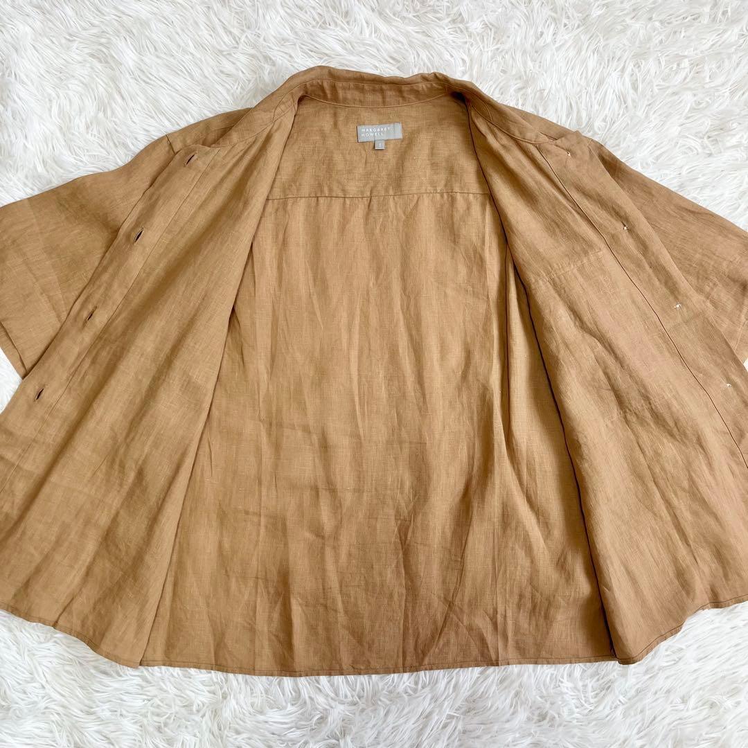 【未使用級】 23SS マーガレットハウエル リネンシャツ 定価34100円
