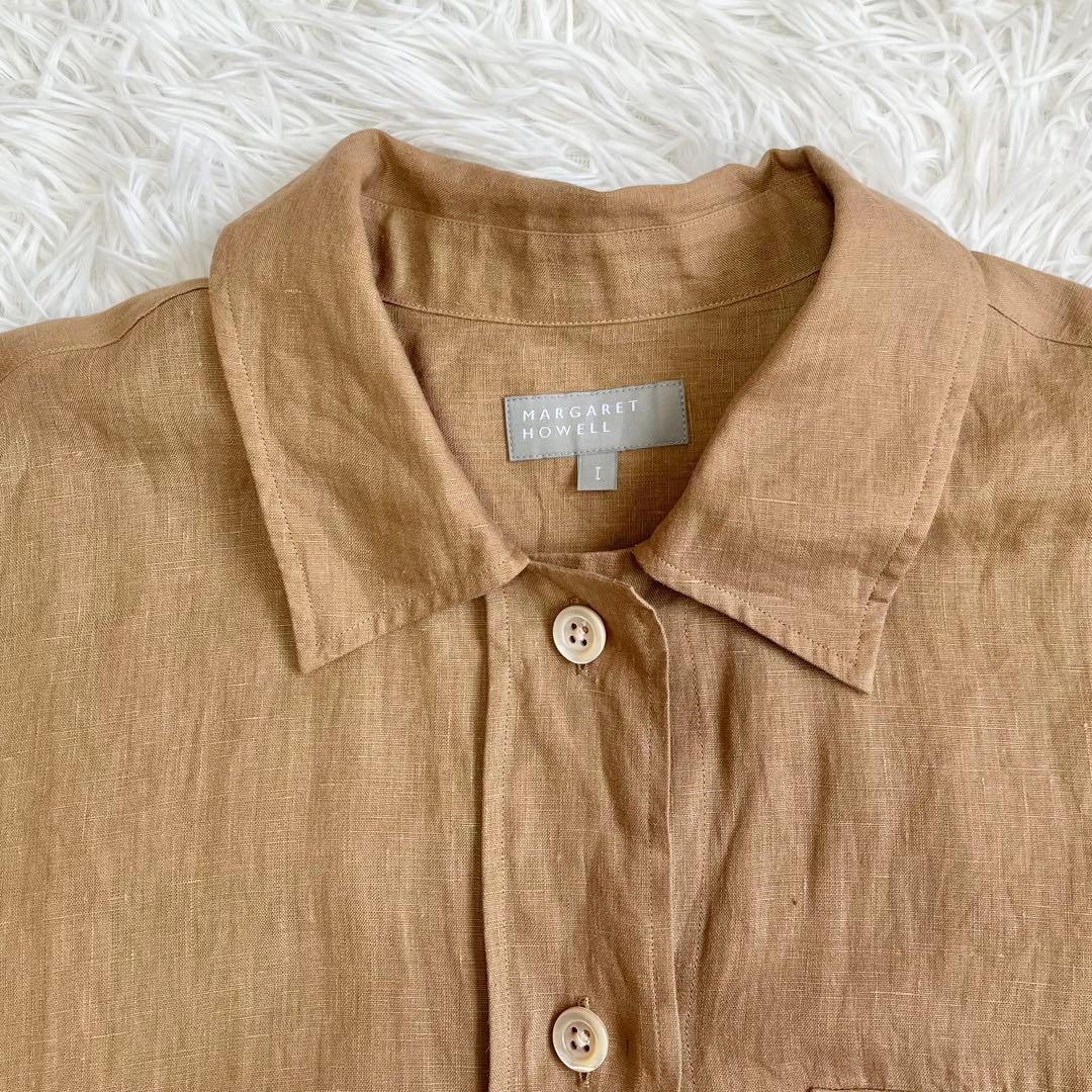 【未使用級】 23SS マーガレットハウエル リネンシャツ 定価34100円