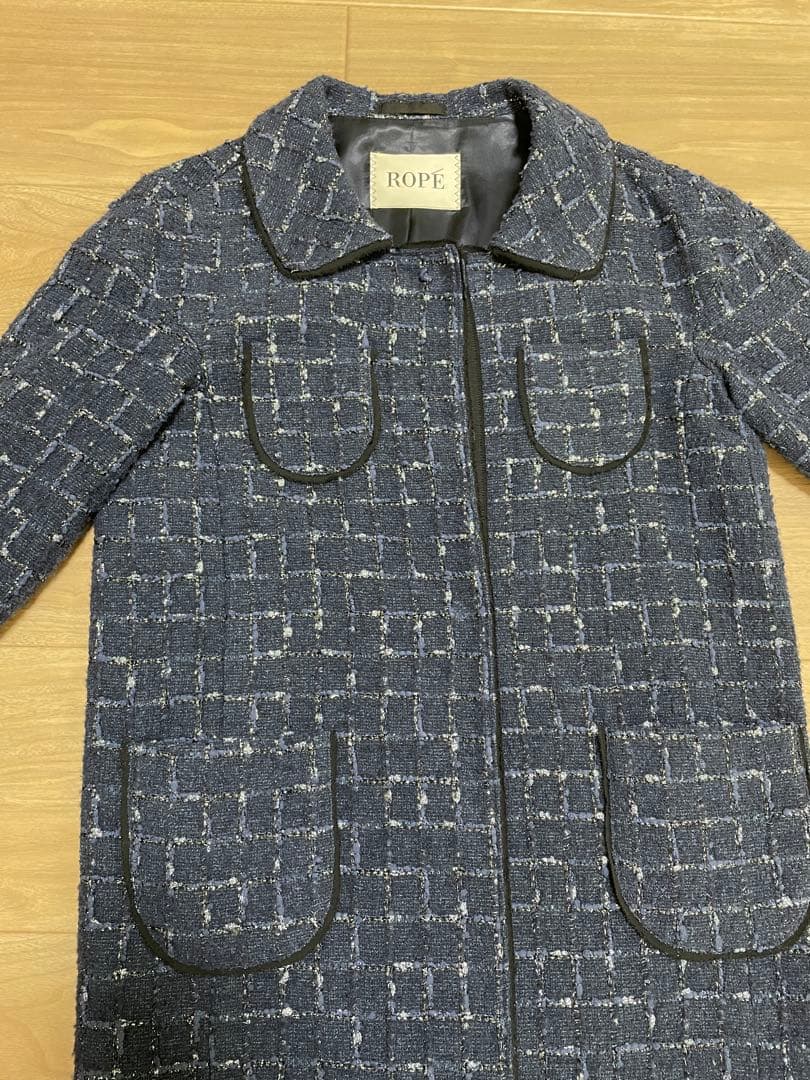 【Sサイズ】ROPE リントンツイード コート ロペ