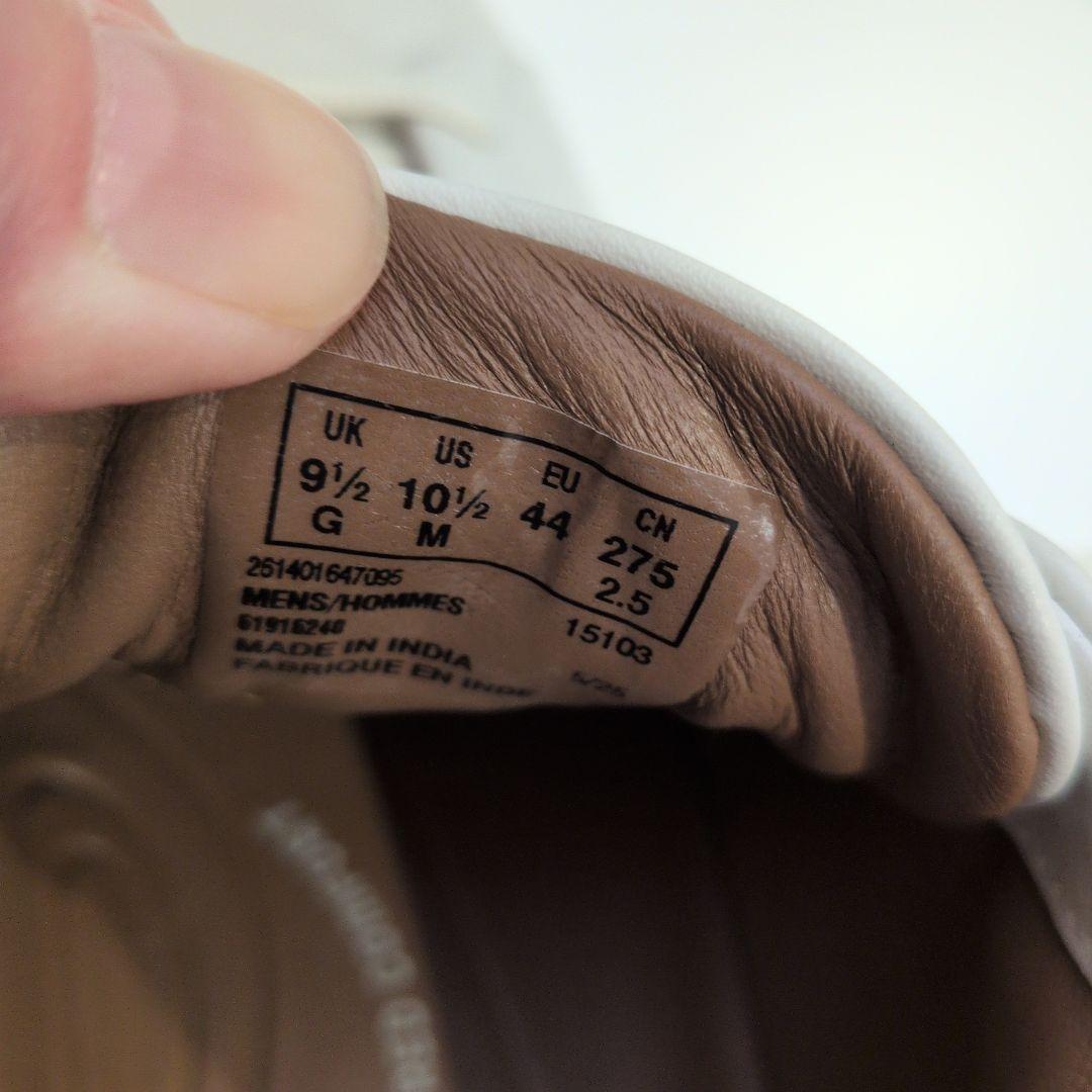 未使用 クラークス アンコスタレース スニーカー ホワイト レザー 27.5㎝