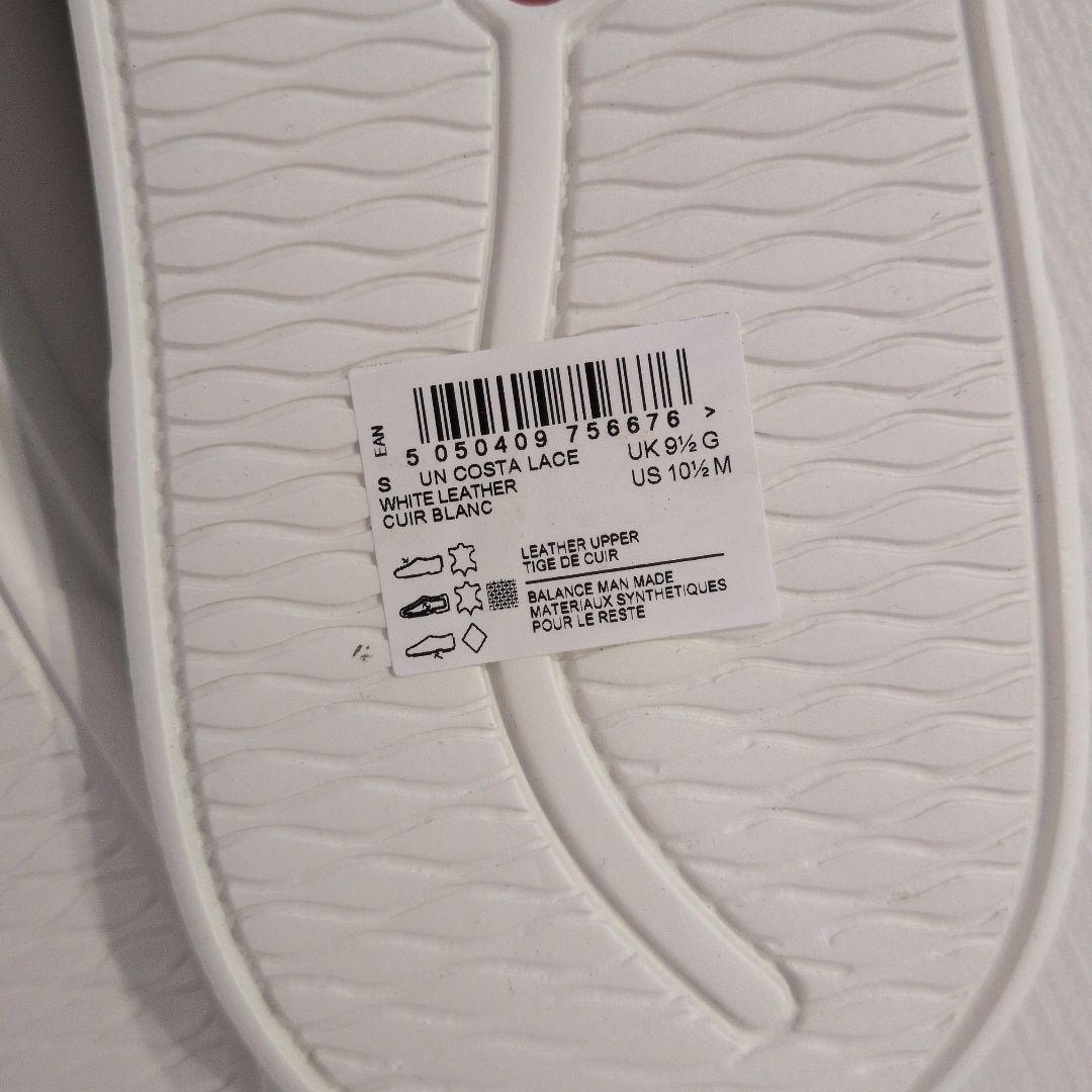 未使用 クラークス アンコスタレース スニーカー ホワイト レザー 27.5㎝