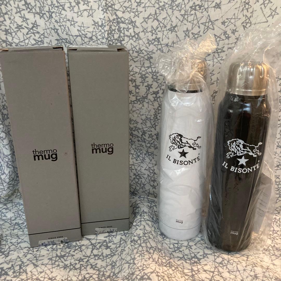 イルビゾンテ　サーモマグ　ステンレスタンブラー　白黒セット