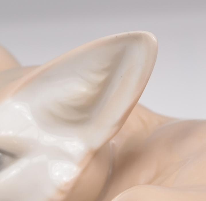 灰色ギツネ　＃1065　★リヤドロ　スペイン　ポーセリン　光沢仕上　ヴィンテージ