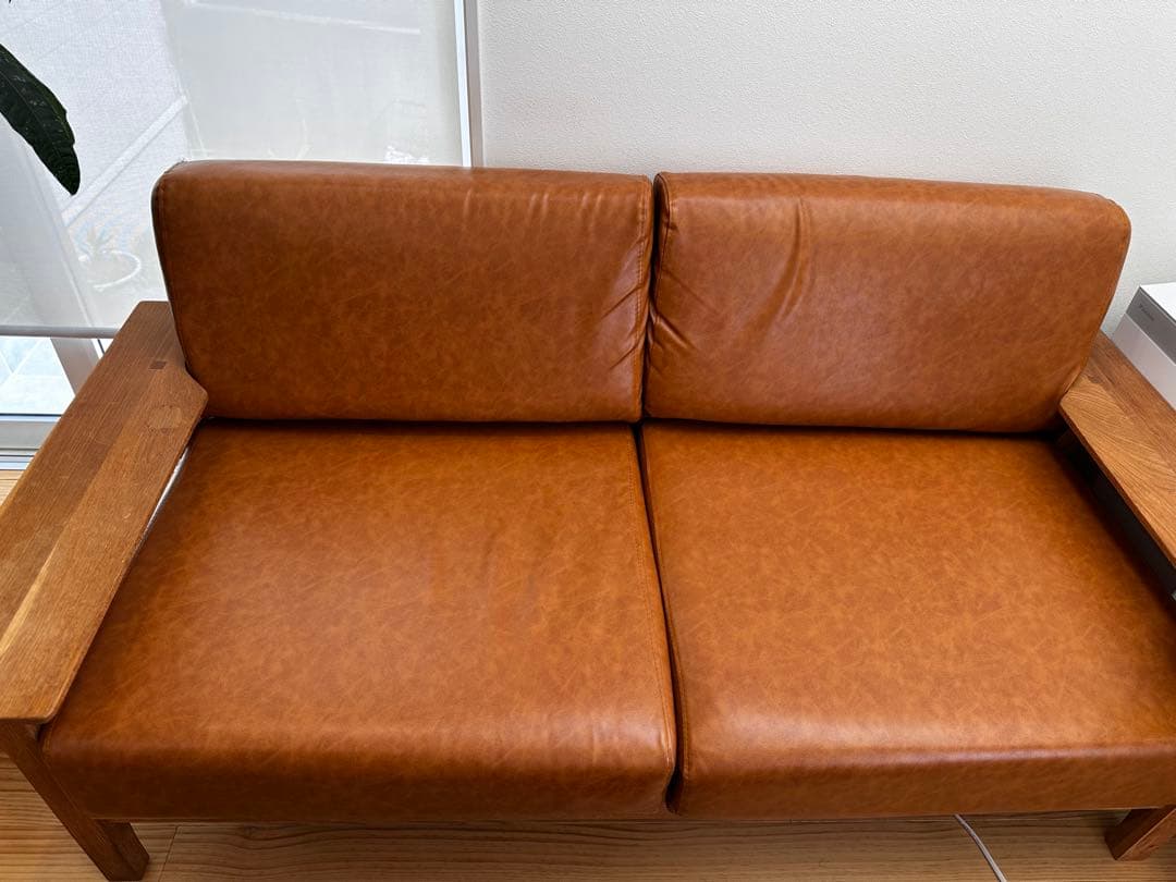 ソファ1610 2人掛け ライトブラウン NOCE