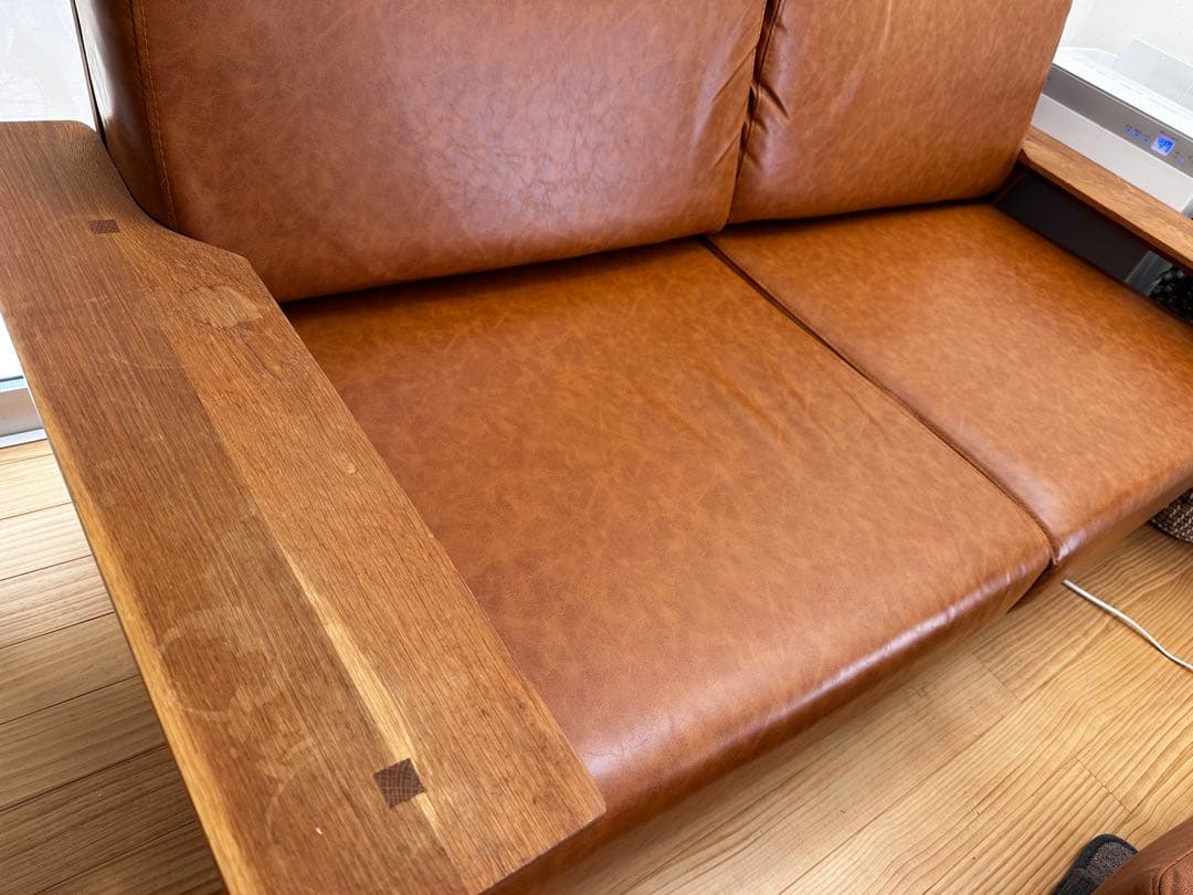 ソファ1610 2人掛け ライトブラウン NOCE