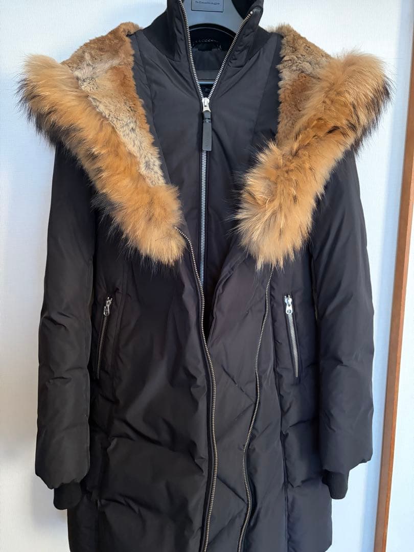 マッカージュ☆ラグジュアリーなファー付 ロングダウン