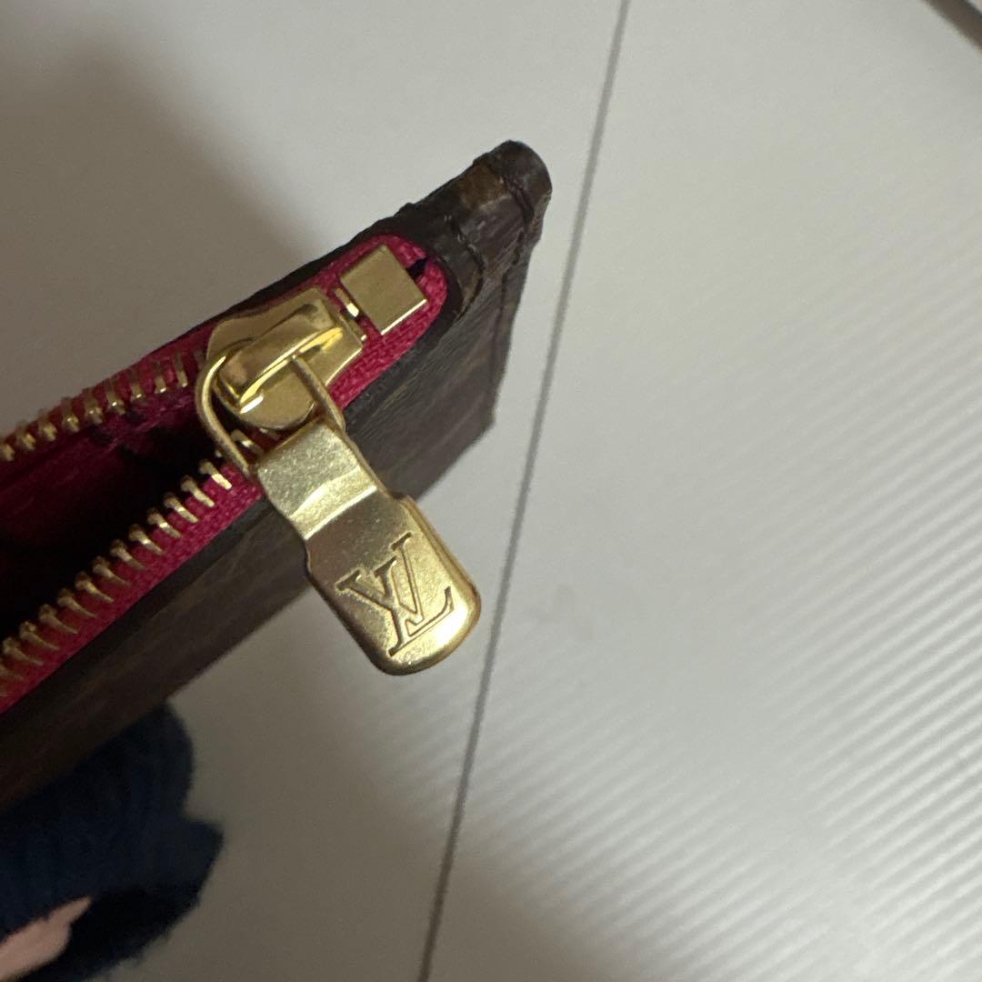 ルイヴィトン モノグラムポーチ ブラウン/ピンク