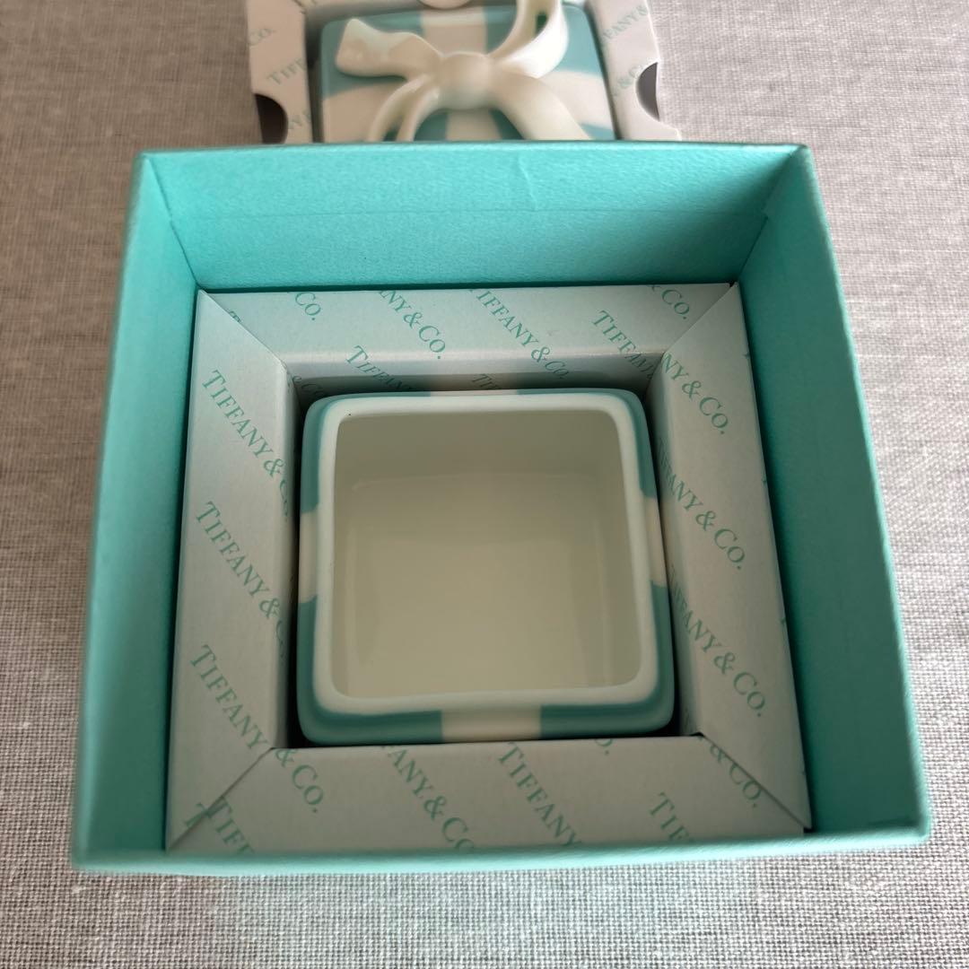 ティファニー TIFFANY＆CO ミニブルーボウボックス 置物 リボン 未使用