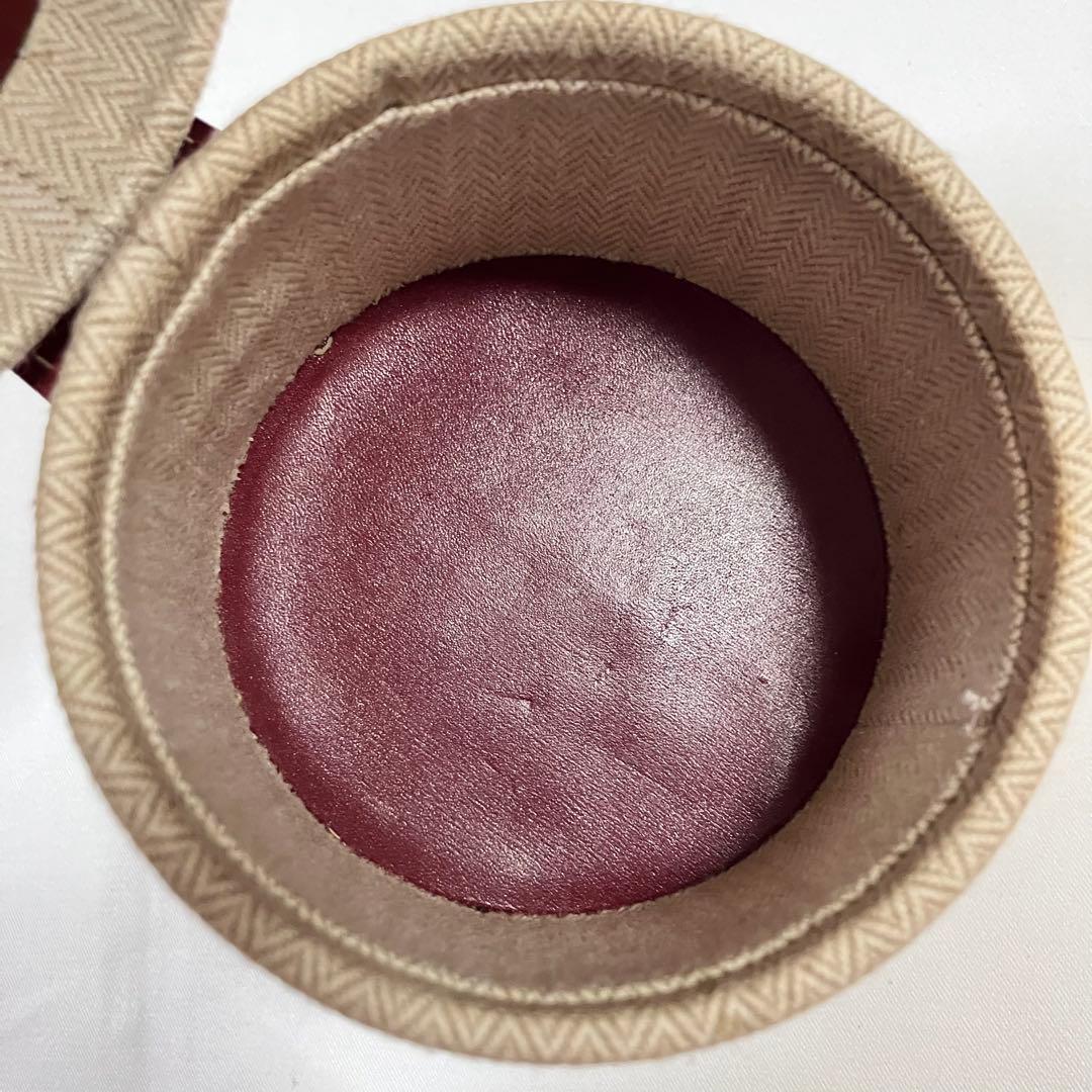 エルメス　シュガーボックス　ジュエリーボックス　時計ケース　ヘリンボーン柄