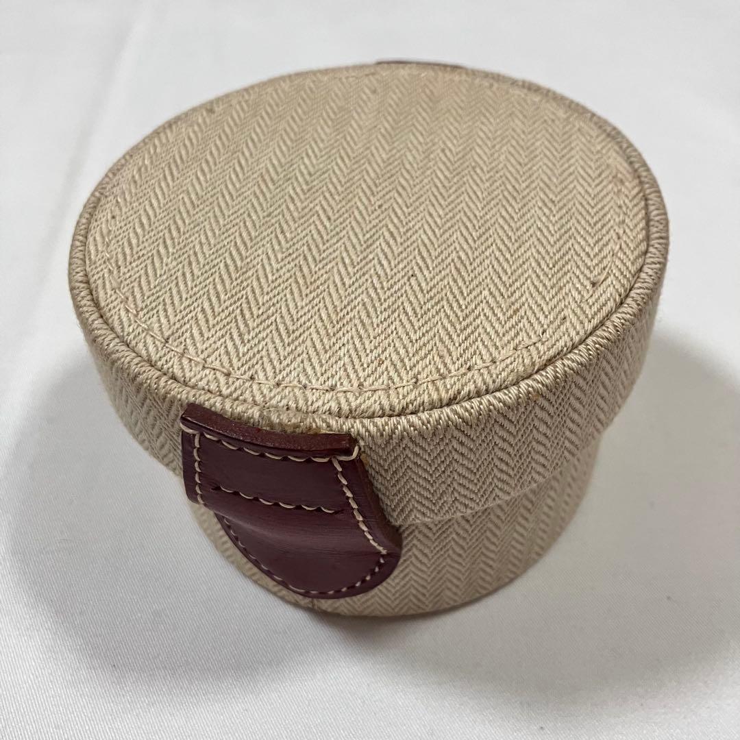 エルメス　シュガーボックス　ジュエリーボックス　時計ケース　ヘリンボーン柄