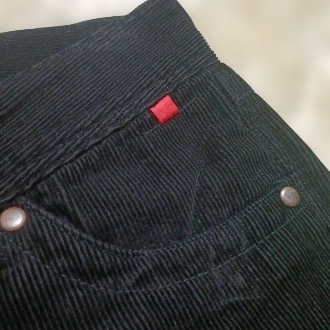 【希少】Stussy ステューシー コーデュロイパンツ ブラック 26 刺繍入り