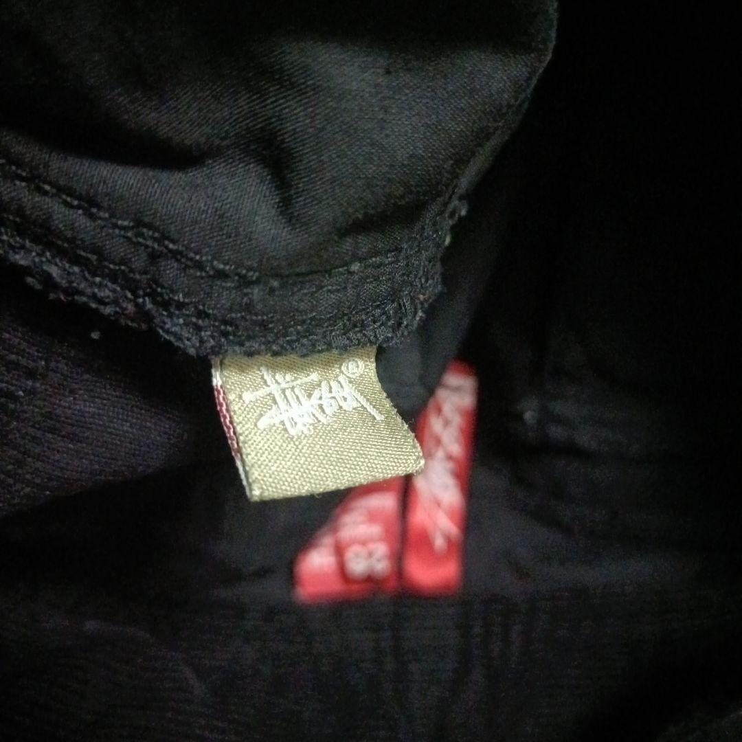 【希少】Stussy ステューシー コーデュロイパンツ ブラック 26 刺繍入り