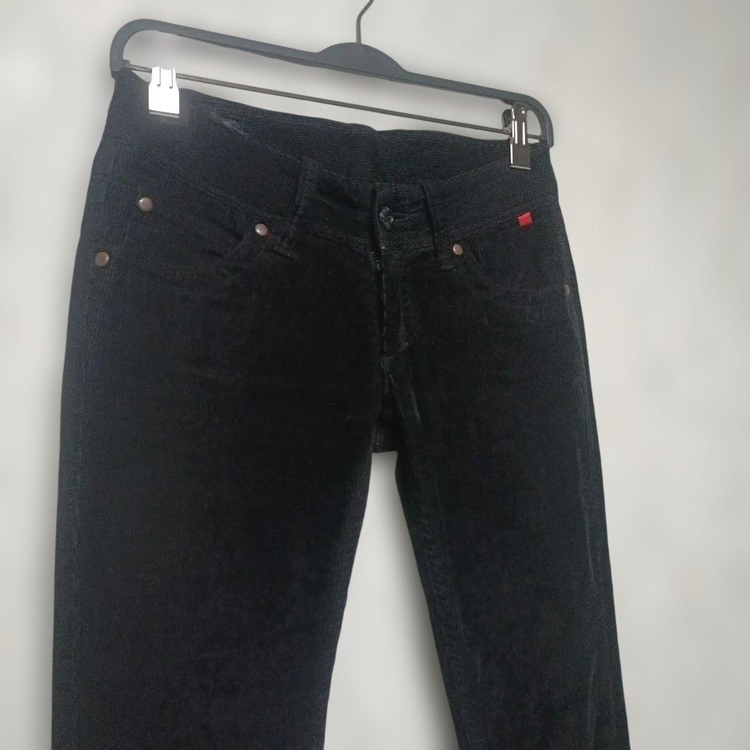 【希少】Stussy ステューシー コーデュロイパンツ ブラック 26 刺繍入り