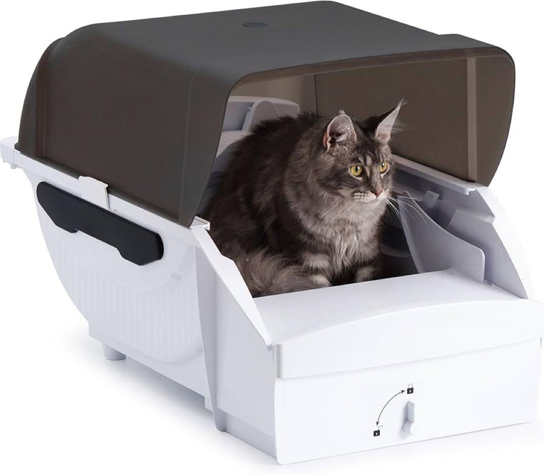 トイレ 猫 自動 大型 全自動 ネコトイレ 大型猫用 多頭飼い 静音設計 留守番