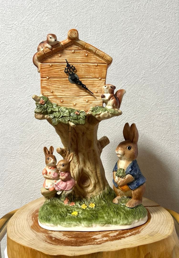 BelArt ベルアート ピーターラビット　振り子時計　陶器