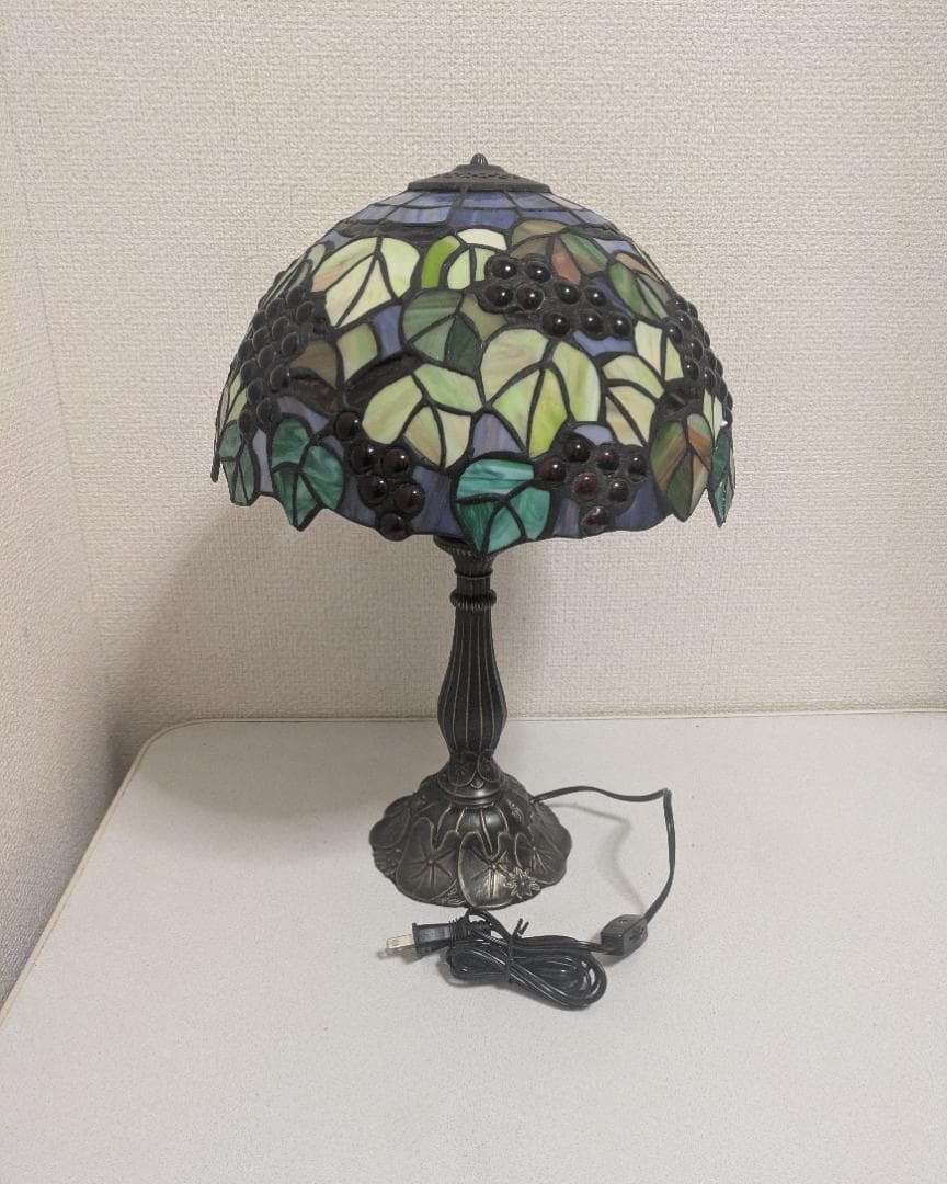 ステンドグラス スタンドライト テーブルライト 葡萄 ぶどう アンティーク調