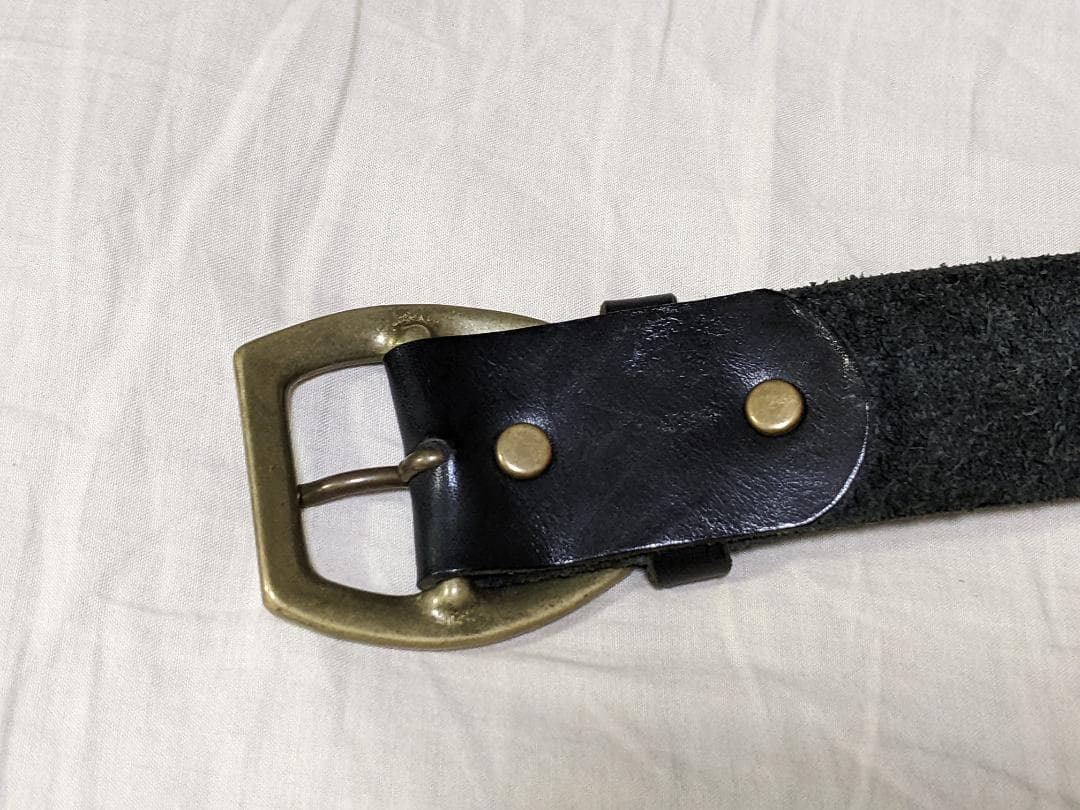 美品 ROIST ロイスト スタッズベルト レザーベルト ブラック HTC