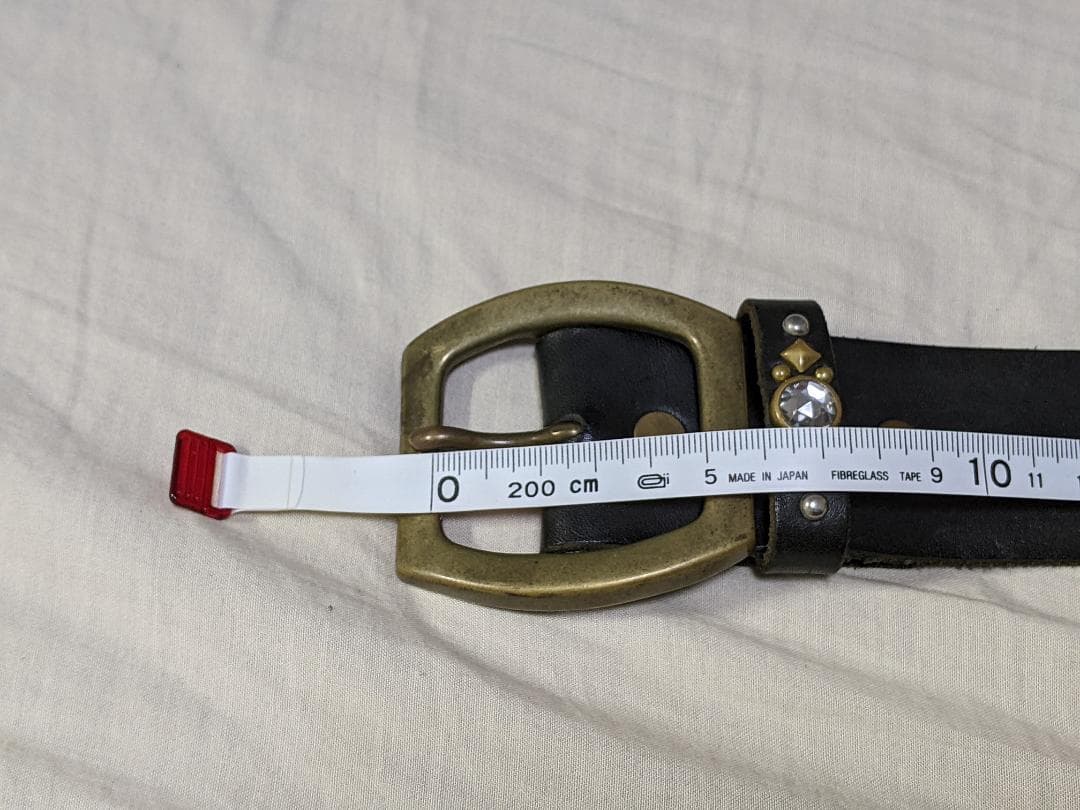 美品 ROIST ロイスト スタッズベルト レザーベルト ブラック HTC