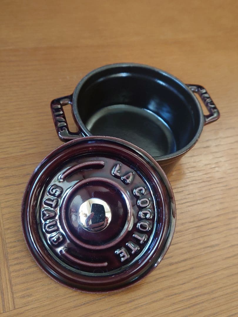 STAUB ピコ・ココット 10cm グランブルー/グレナディンレッド セット