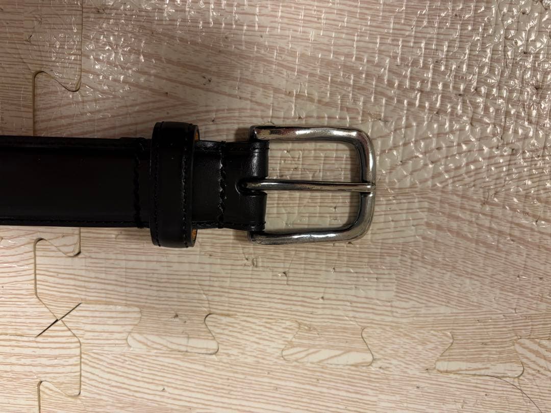 GANZO　ブライドルレザー　ベルト　黒　LLサイズ