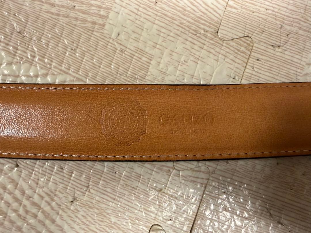 GANZO　ブライドルレザー　ベルト　黒　LLサイズ