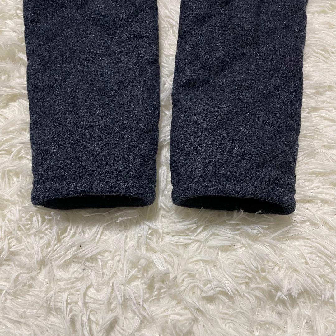 美品　ラベンハム　ブランドン　フーディロングコート　キルティング　ウール　紺色