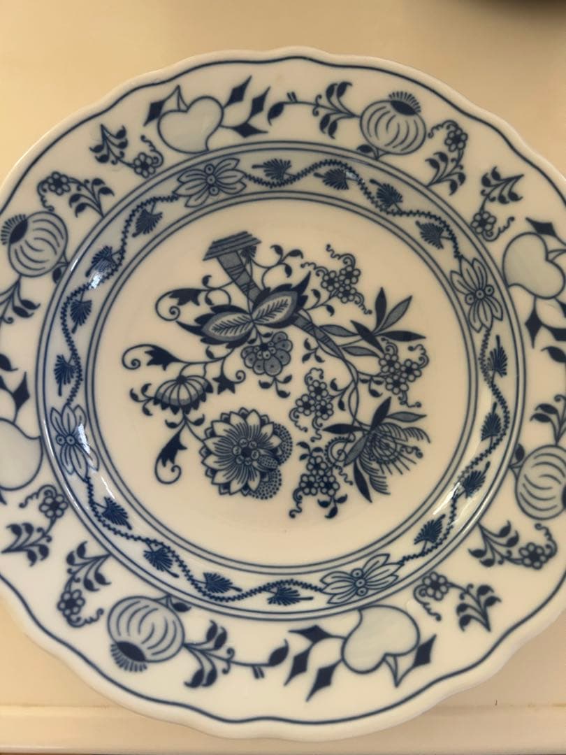 ZWIEBELMUSTER（ツヴィーベルムスター）大皿　6枚　パスタ皿　チェコ製