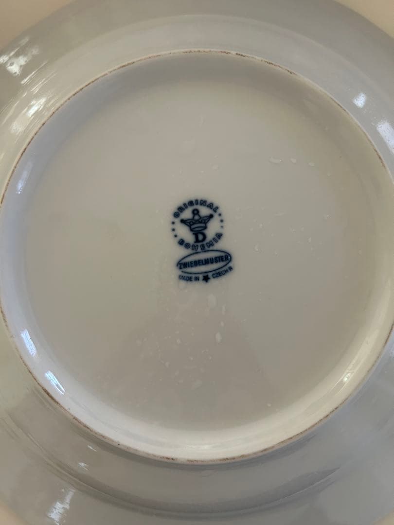 ZWIEBELMUSTER（ツヴィーベルムスター）大皿　6枚　パスタ皿　チェコ製