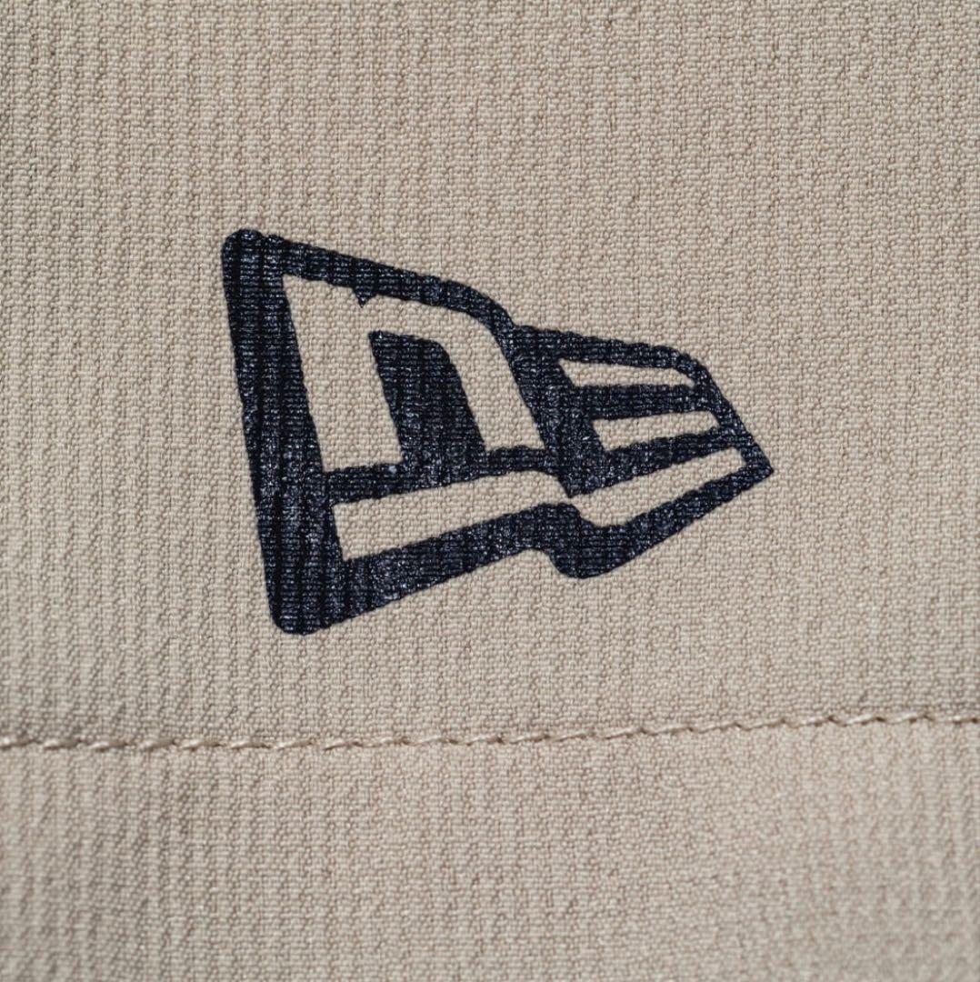 半袖 クロスウェア ジャケット スクエアニューエラ ベージュブラック ゴルフ