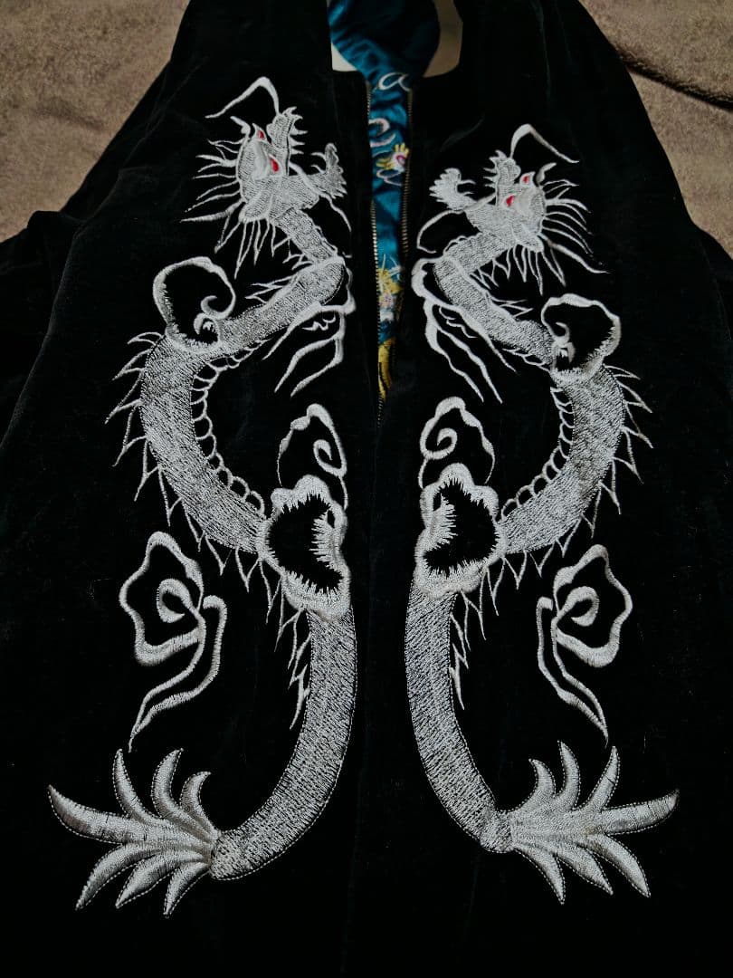 OPEN DICH２面用 別珍 虎龍ワシ 日本限定 スカジャン vintage