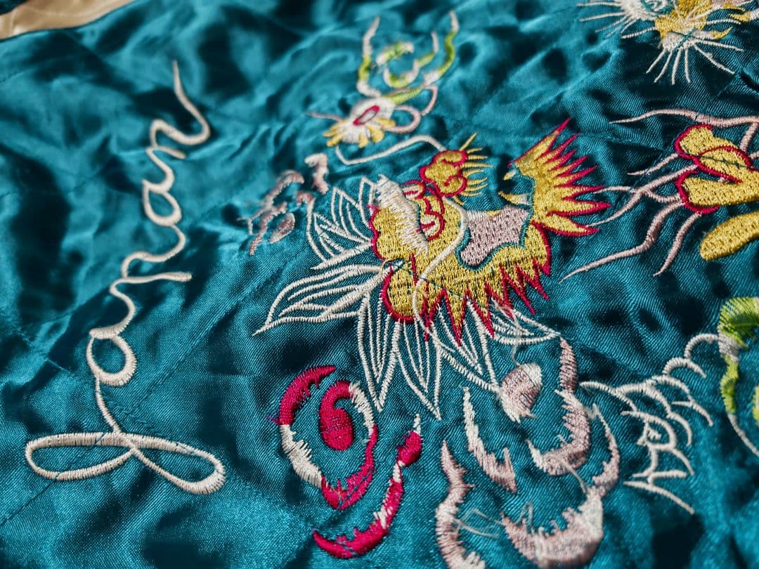 OPEN DICH２面用 別珍 虎龍ワシ 日本限定 スカジャン vintage