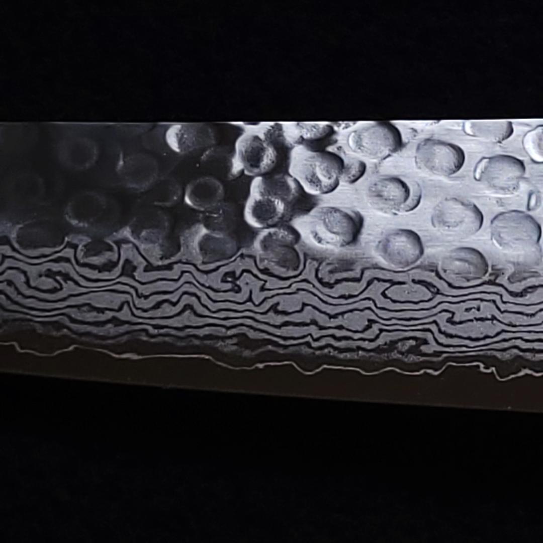 K*i様 日本製 VG10 ダマスカス 牛刀包丁185mm 黒柄 G1753J