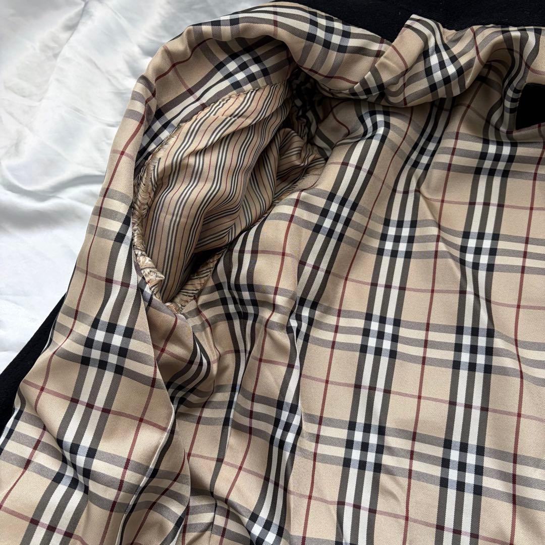 バーバリー　ブラックレーベル　ステンカラーコート M カシミヤ10%入り