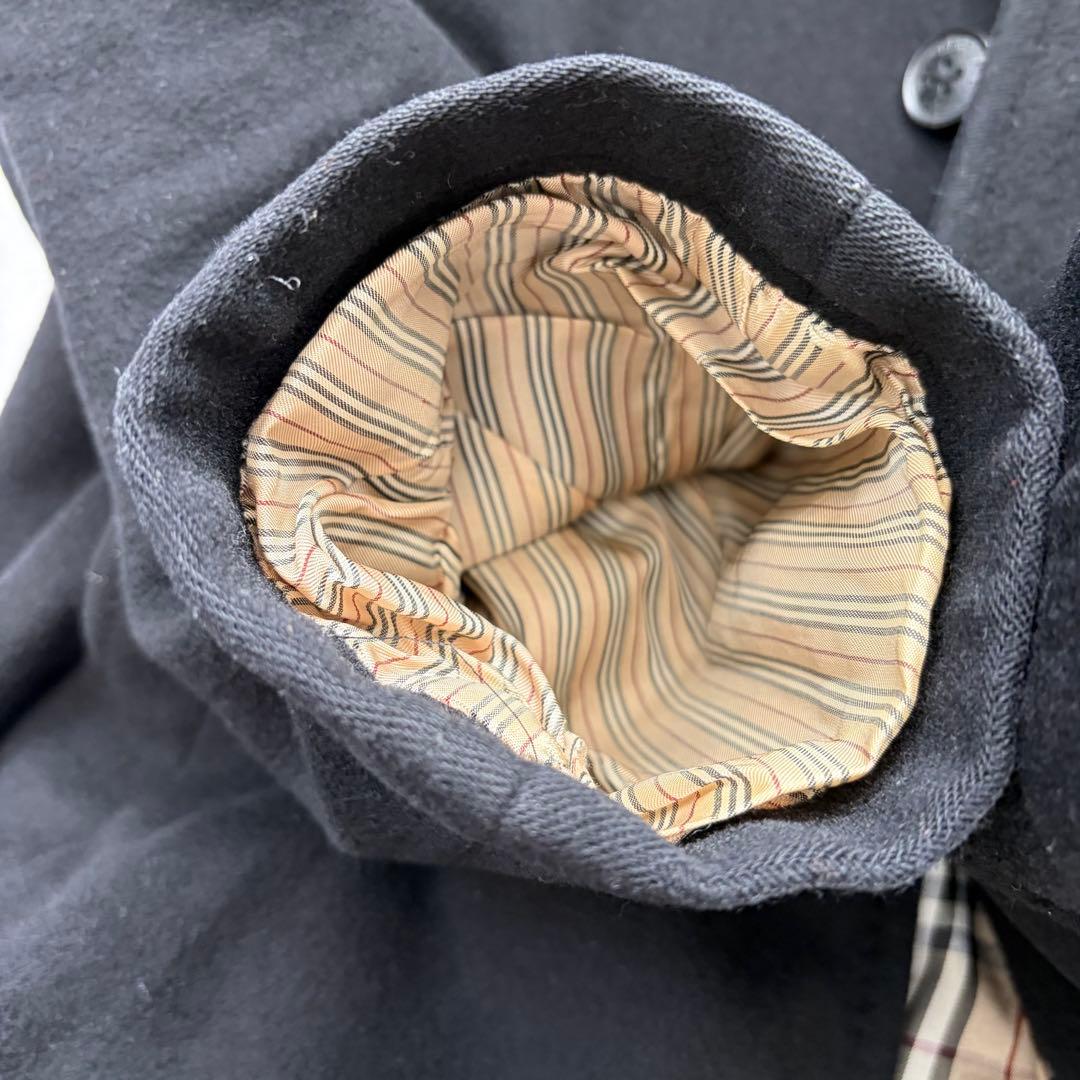 バーバリー　ブラックレーベル　ステンカラーコート M カシミヤ10%入り